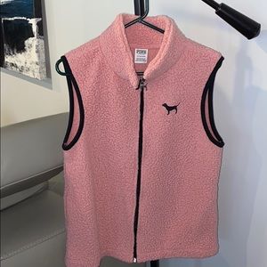 Victoria’s Secret pink fleece vest